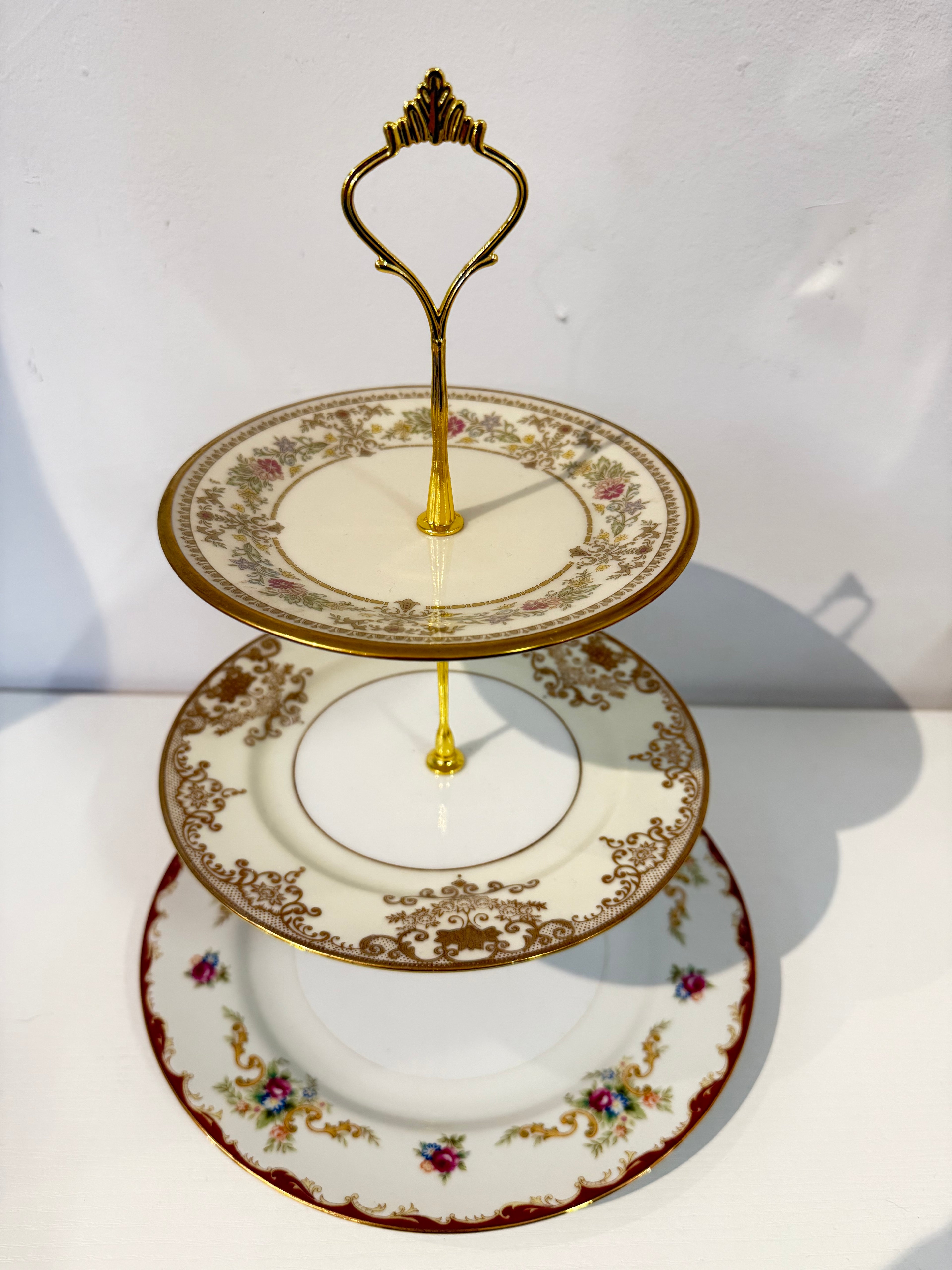 The Lenox Gilded Heritage Table Three-Tier