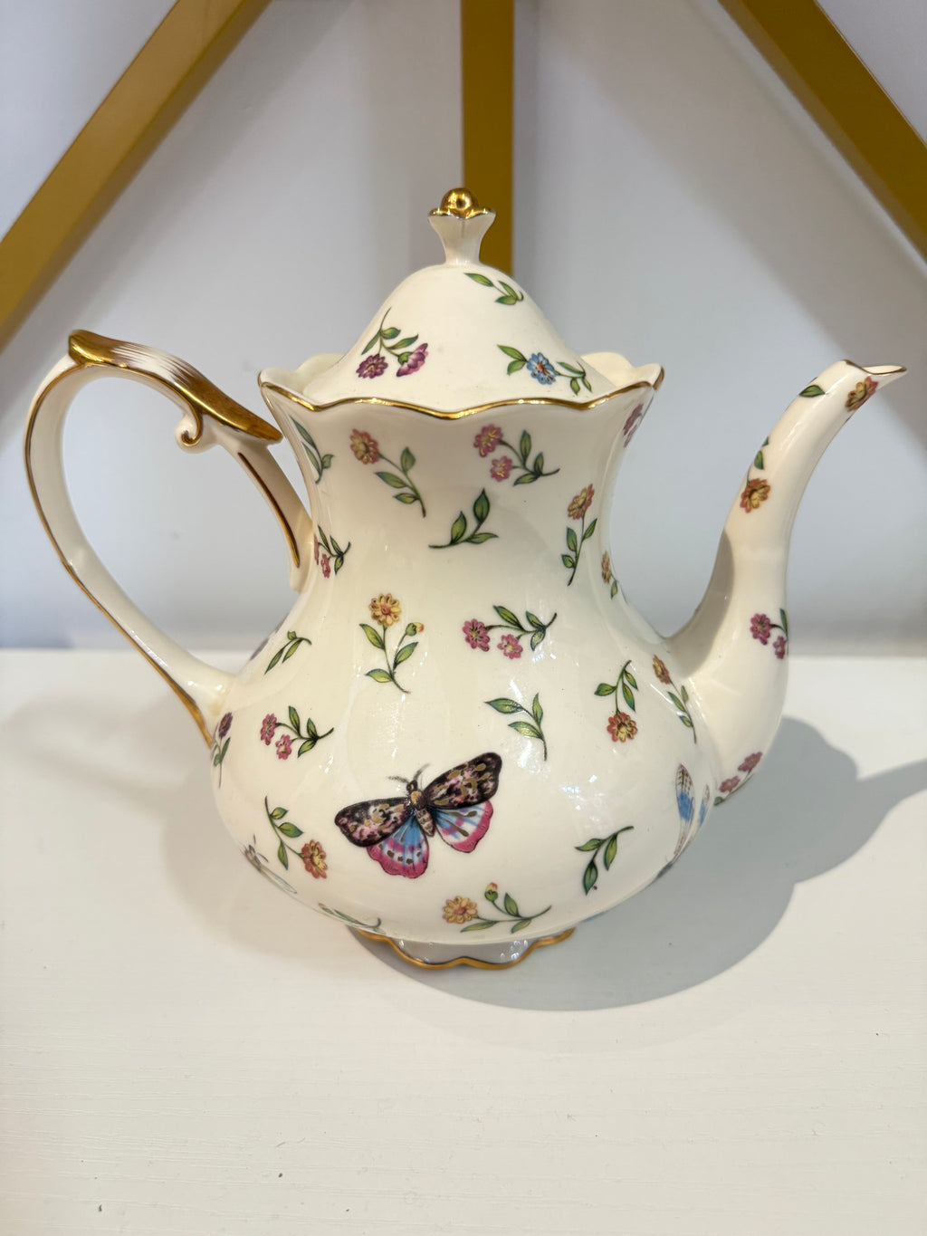Petite Blooms & Butterflies Teapot