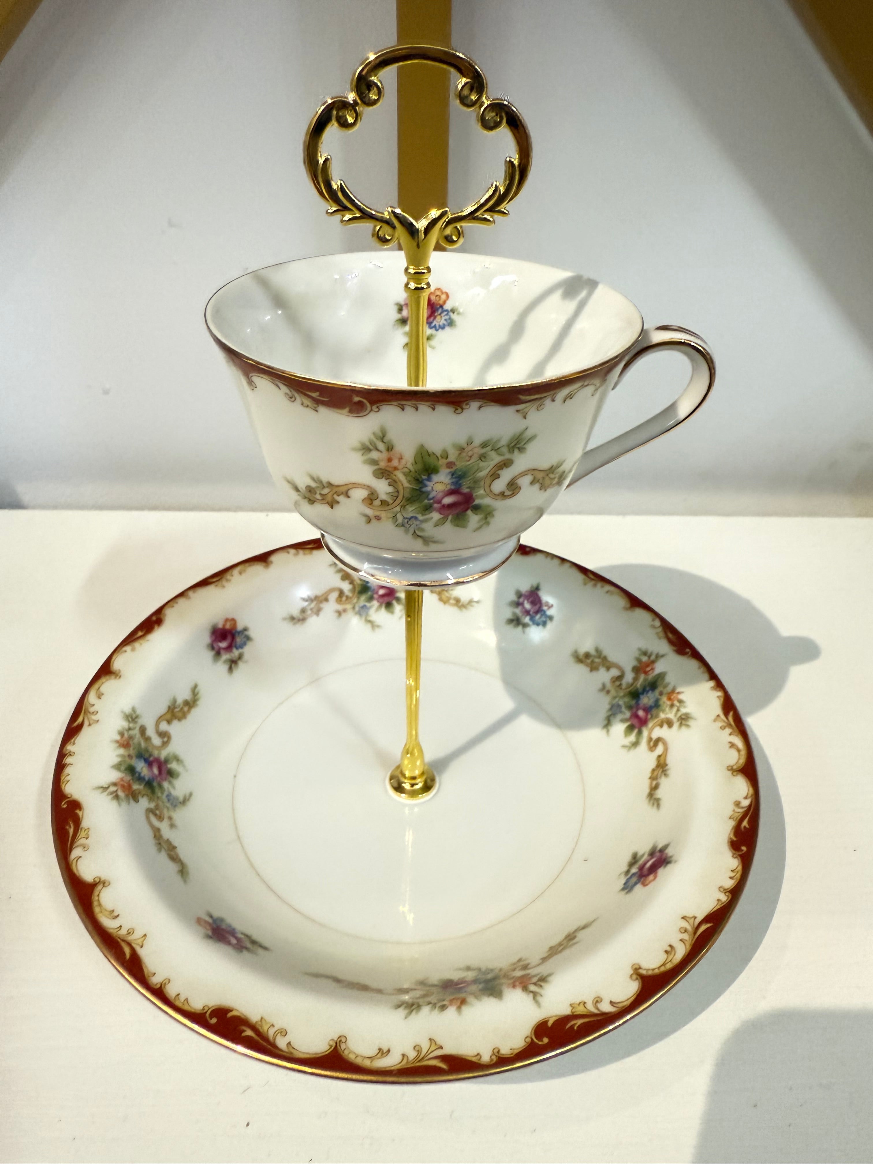 The Gilded Burgundy Vanity Tier