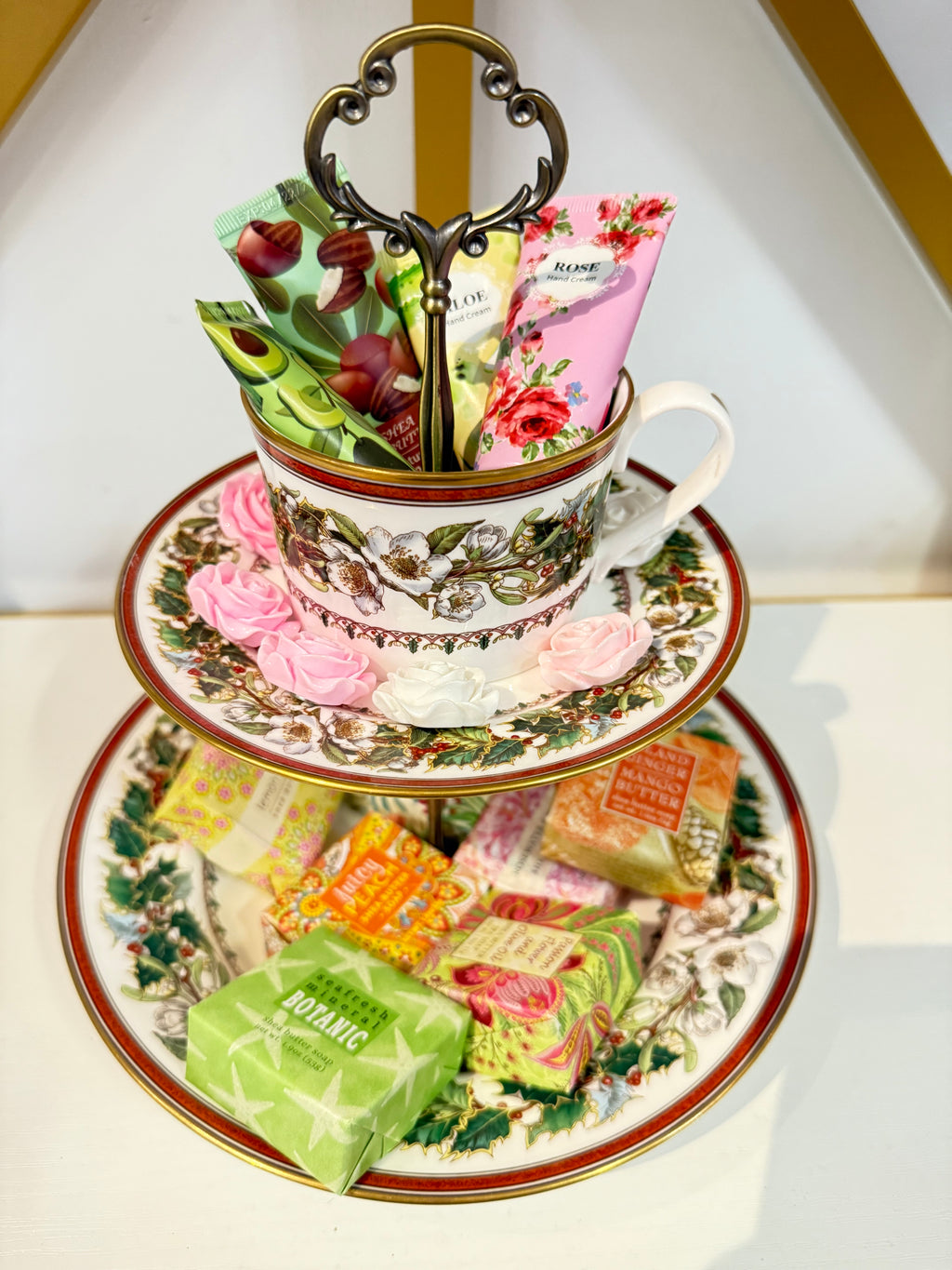 The Spode Christmas Rose Tea Tier