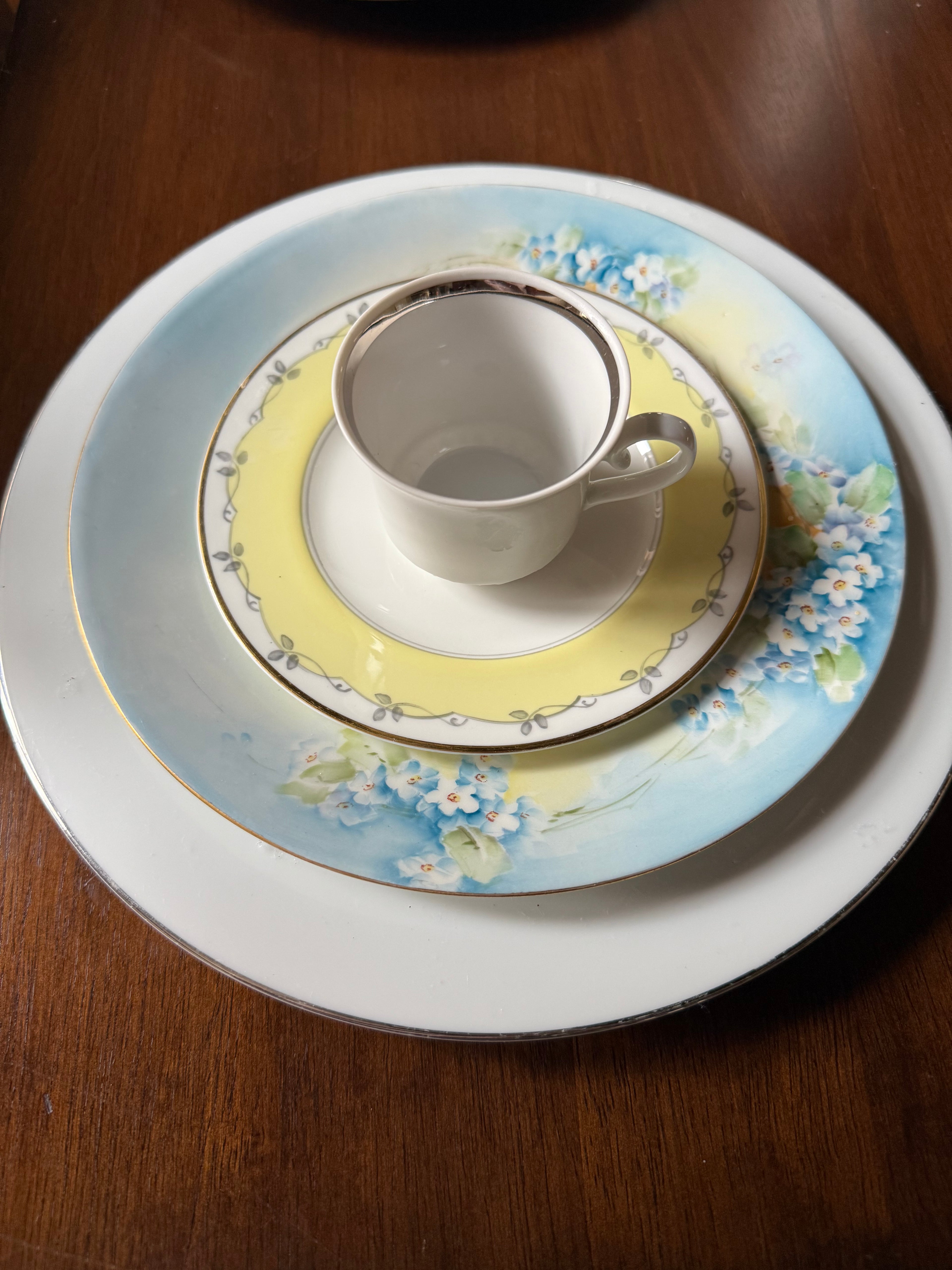 The Pastel Garden Teacup Four-Tier Stand