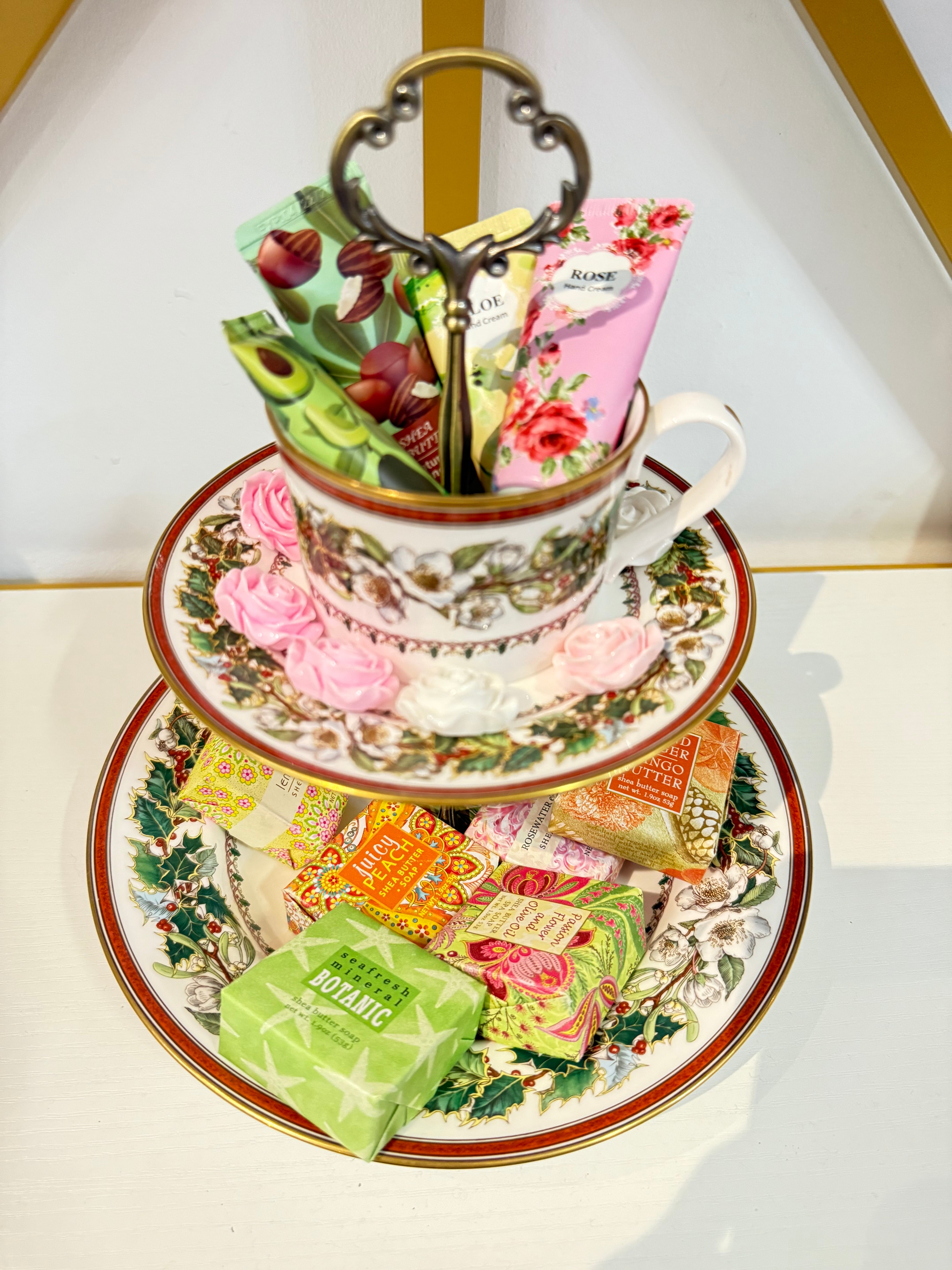 The Spode Christmas Rose Tea Tier