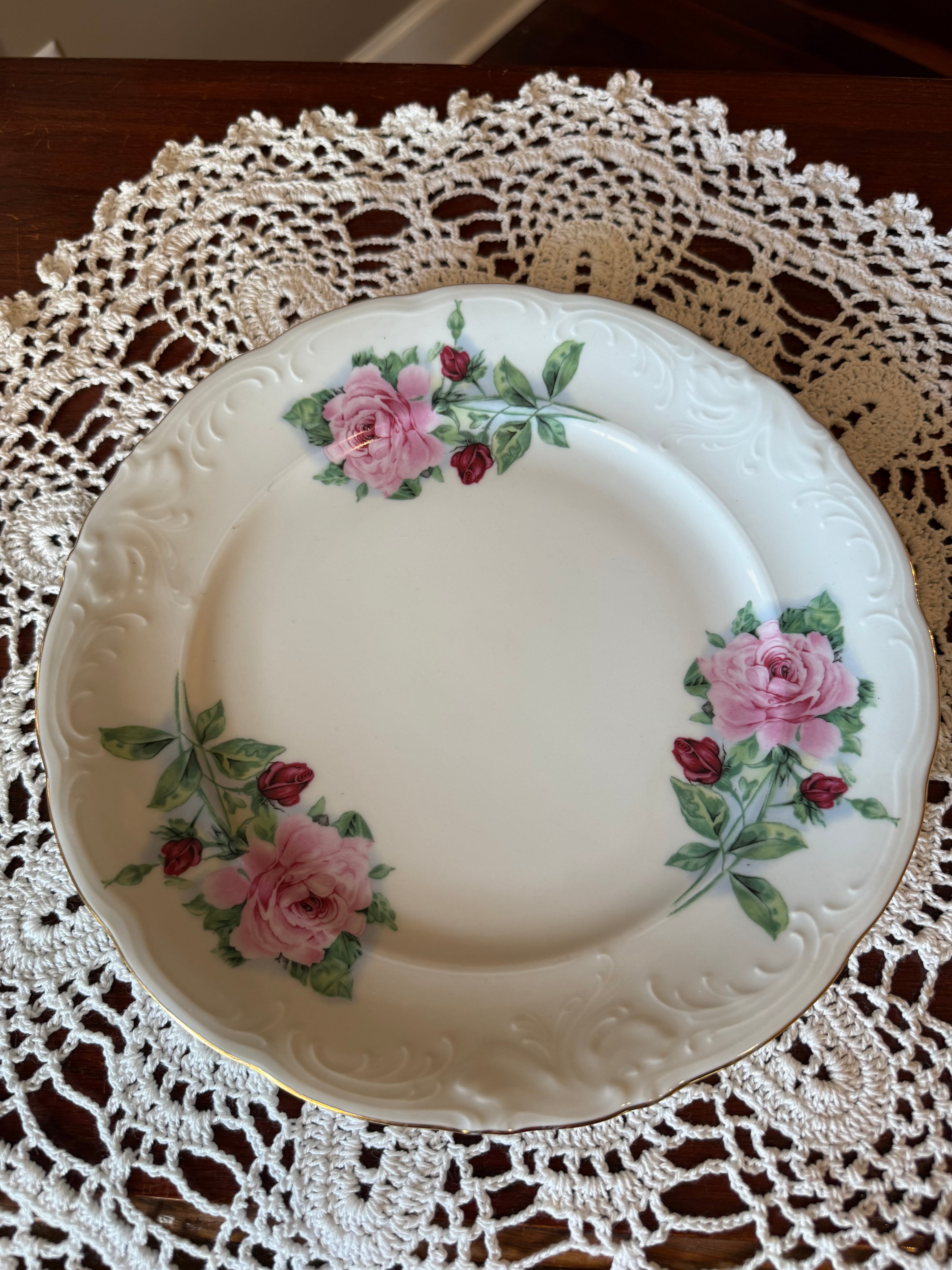 A Rose by No Other Name Bread Plate