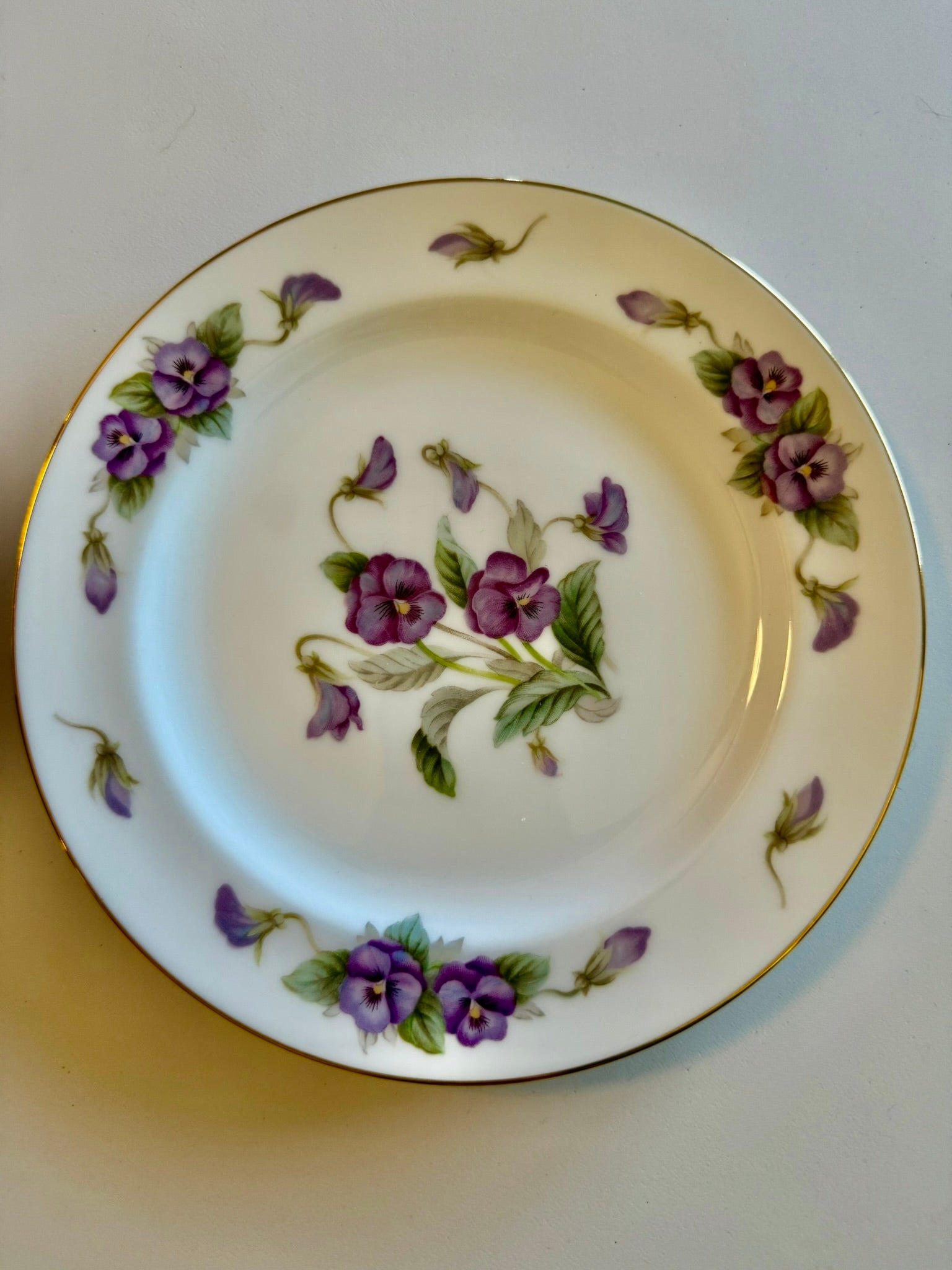 The Soothing Lavender and Violet Field Salad Plate